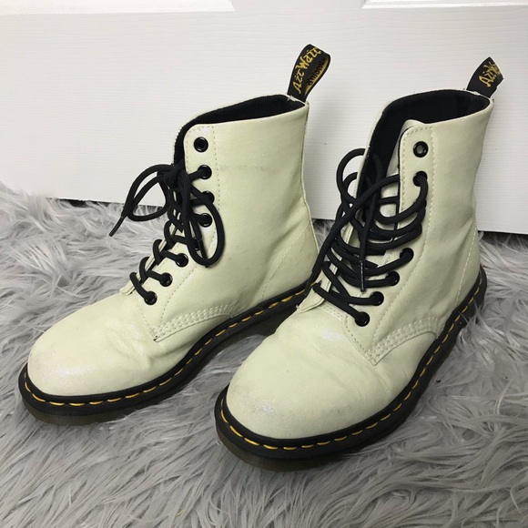 Dr. Martens Shoes - Dr Martens Pascal Glitter Boot In Aurora Purple